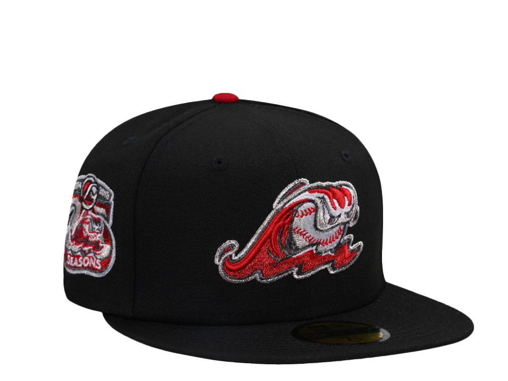 New Era West Michigan Whitecaps 25 Anniversary Red Sea Edition 59Fifty Fitted Hat