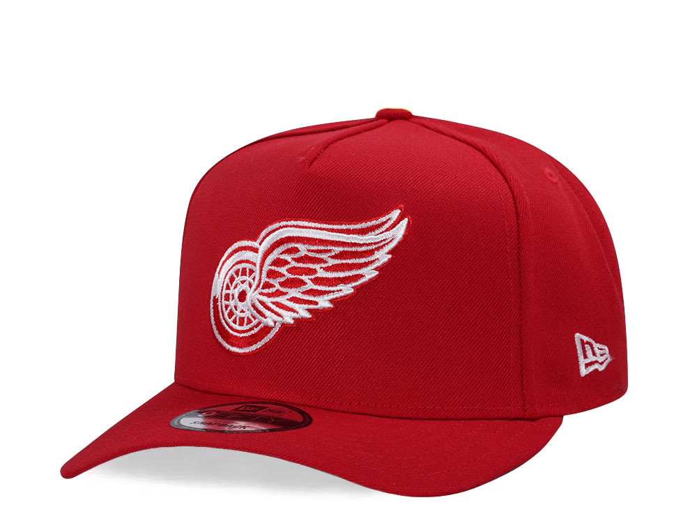 New Era Detroit Red Wings Red Classic 9Fifty A Frame Snapback Hat TOPPERZSTORE USA