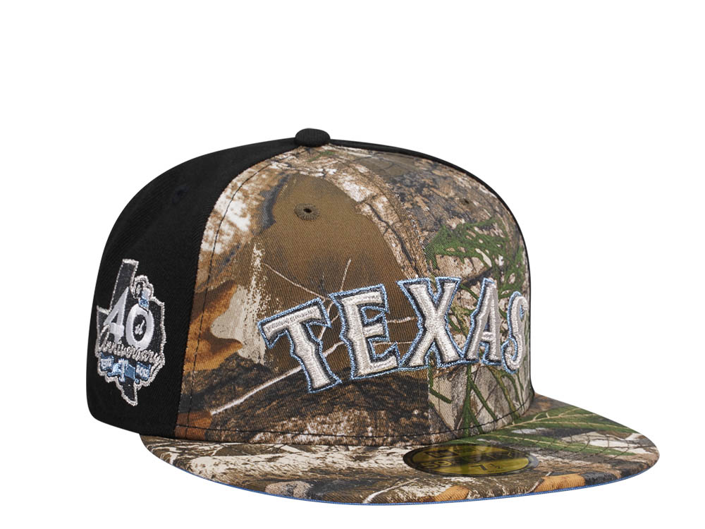 New Era Texas Rangers 40th Anniversary Realtree Prime Edition 59Fifty Fitted Hat