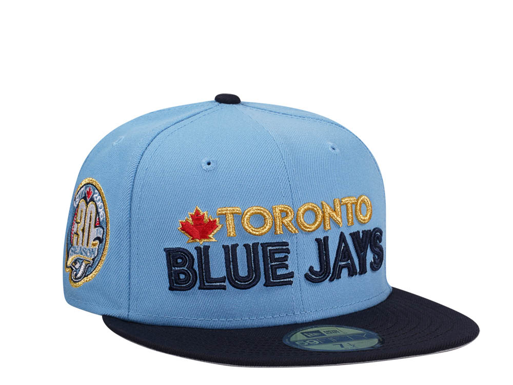 New Era Toronto Blue Jays 30th Season Gold Two Tone Edition 59Fifty Fitted Hat