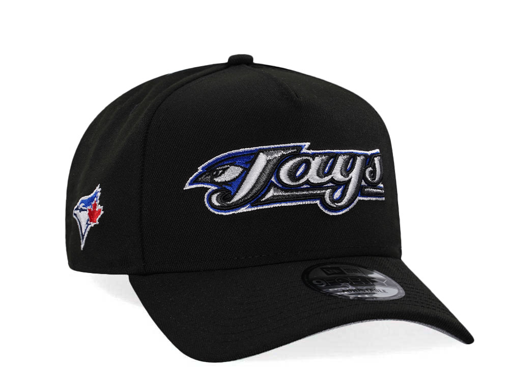 New Era Toronto Blue Jays Black Classic Edition 9Forty A Frame Snapback Hat