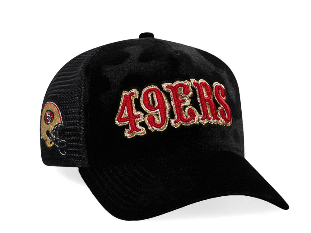 New Era San Francisco 49ers Velvet Trucker 9Forty A Frame Snapback Hat