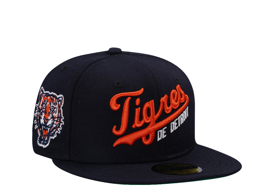 New Era Detroit Tigers Navy Wool Throwback Edition 59Fifty Fitted Hat