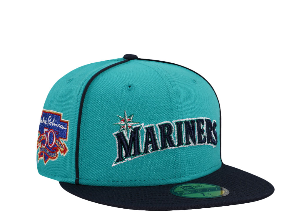 New Era Seattle Mariners Jersey Flip Teal Prime Edition 59Fifty Fitted Hat