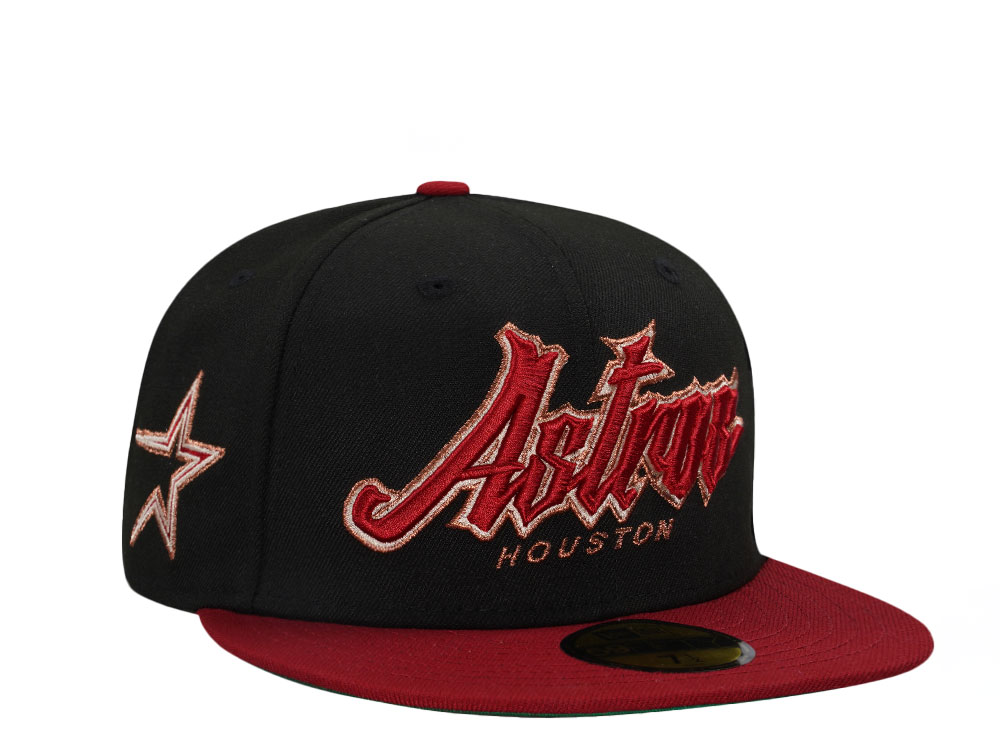 New Era Houston Astros Black Brick Prime Two Tone Edition 59Fifty Fitted Hat