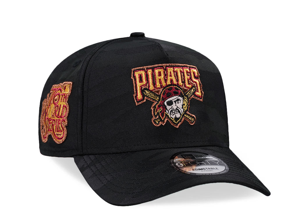 New Era Pittsburgh Pirates 76th Anniversary Midnight Camo 9Forty A Frame Snapback Hat