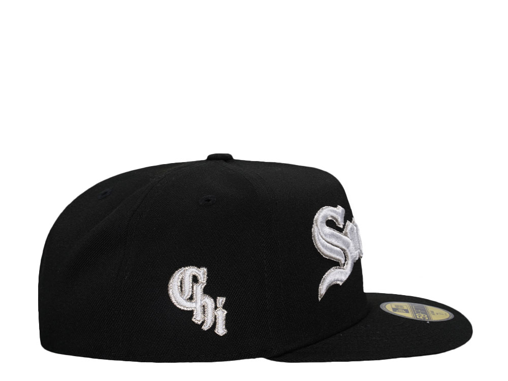 New Era Chicago White Sox Southside Black Metallic Edition A Frame 59Fifty Fitted Hat