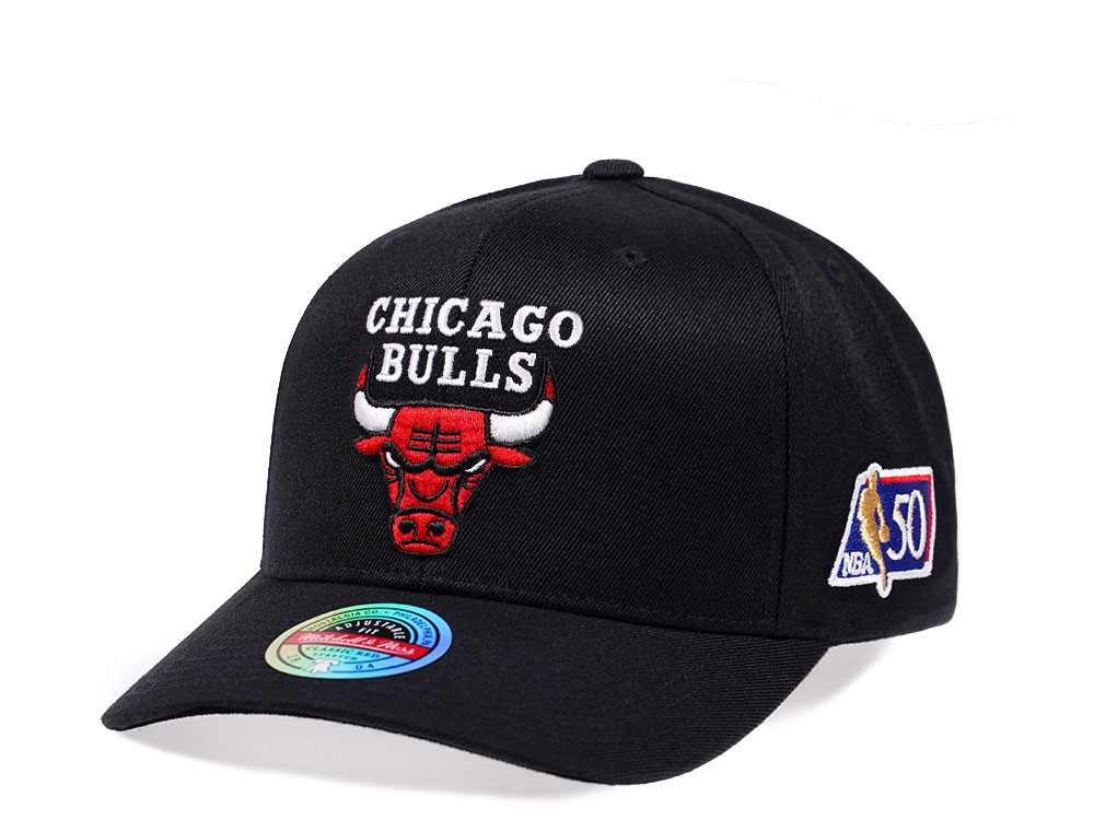 Mitchell & Ness Chicago Bulls NBA 50th Anniversary Edition Red Line Flex Snapback Hat