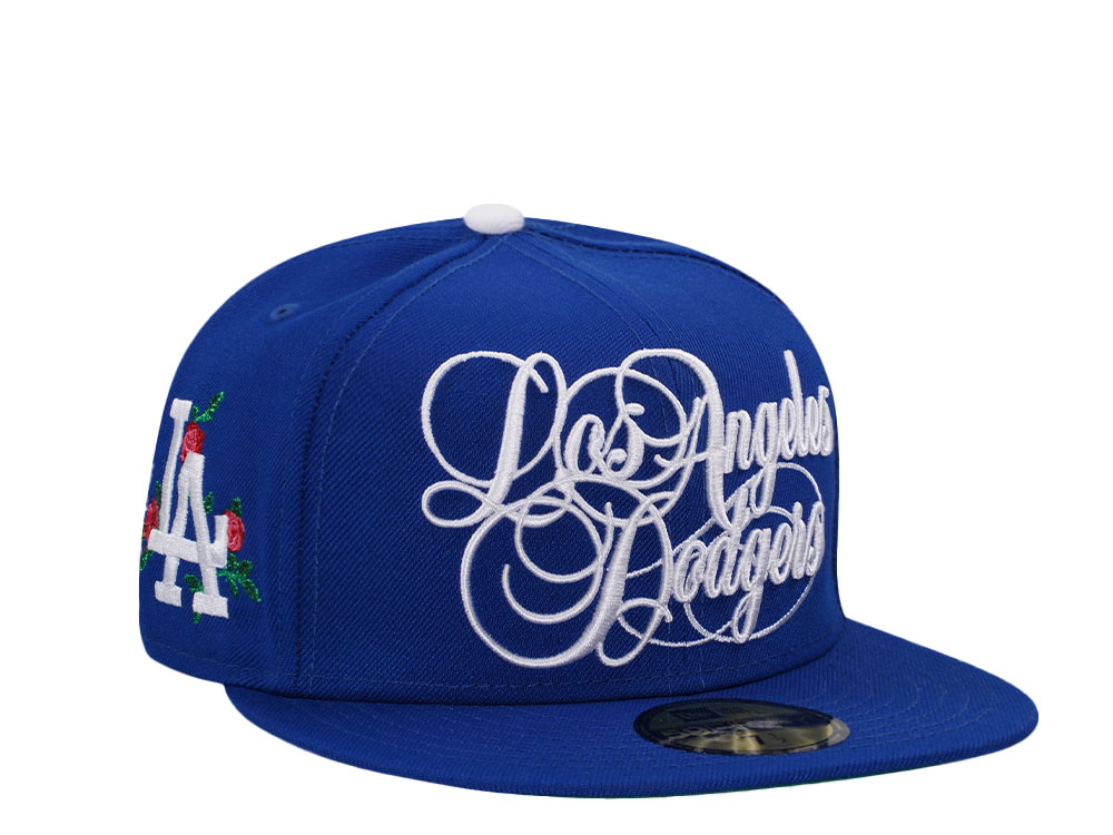 New Era Los Angeles Dodgers Royal Script Throwback Edition 59Fifty Fitted Hat