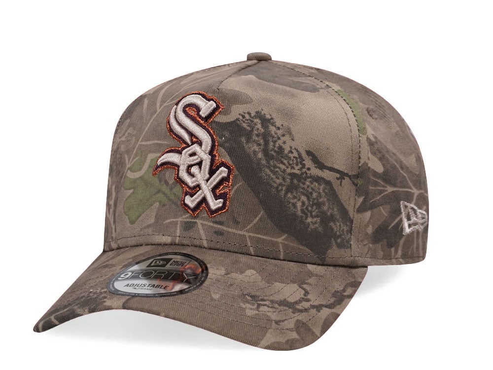 New Era Chicago White Sox Leaf Camo Copper 9Forty A Frame Snapback Hat