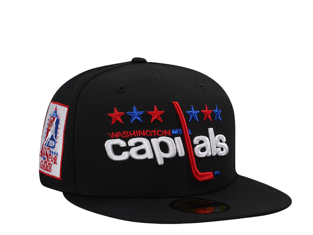 New Era Washington Capitals All Star Game 1982 Black Throwback Edition 59Fifty Fitted Hat