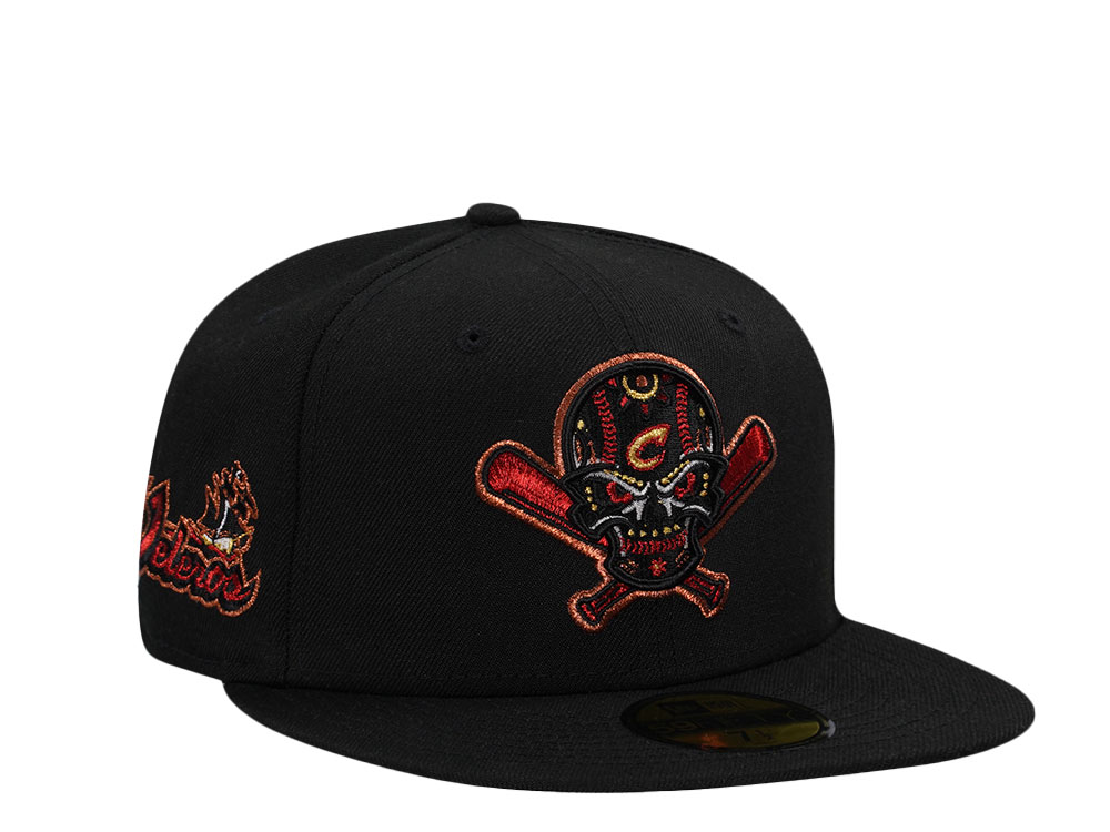 New Era Columbus Clippers Veleros Horror Pack Black Metallic Edition 59Fifty Fitted Hat