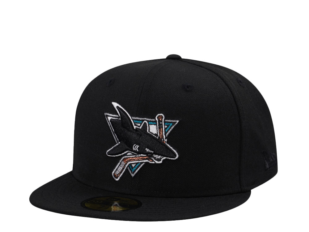 New Era San Jose Sharks Wool Throwback Edition 59Fifty Fitted Hat