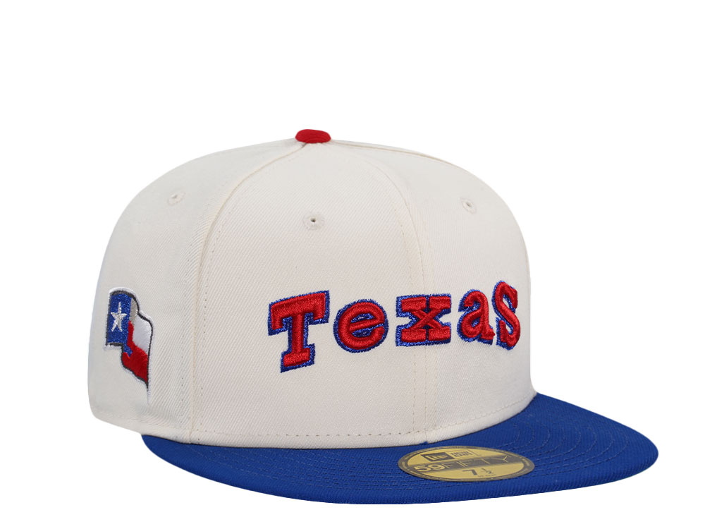New Era Texas Rangers Chrome Two Tone Throwback Edition 59Fifty Fitted Hat
