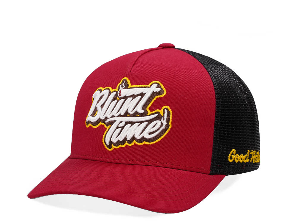Good Hats Blunt Time Cardinal Trucker Edition Snapback Cap