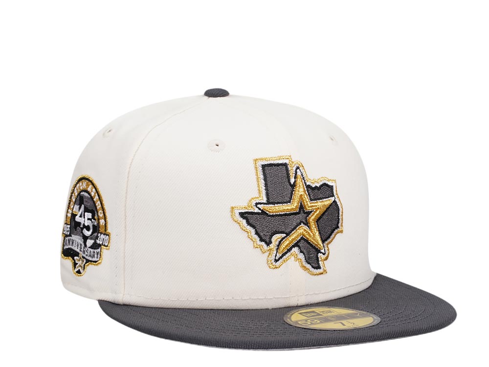 New Era Houston Astros 45th Anniversary Chrome Storm Two Tone Edition 59Fifty Fitted Hat