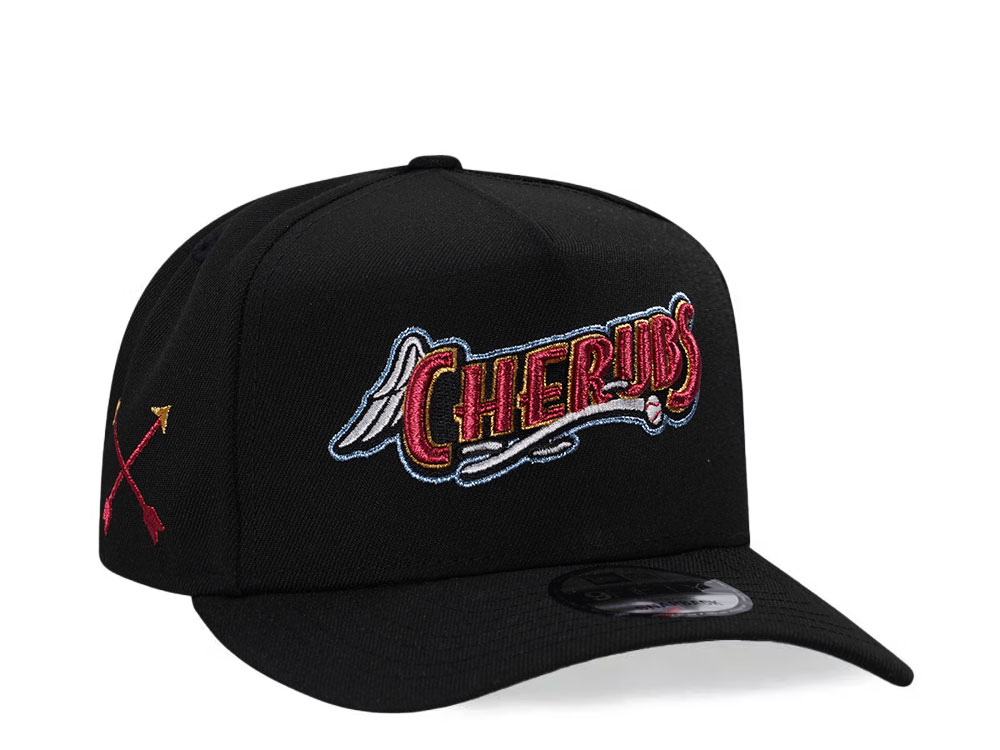 New Era Inland Empire Cherubs Black Throwback Edition 9Fifty A Frame Snapback Hat