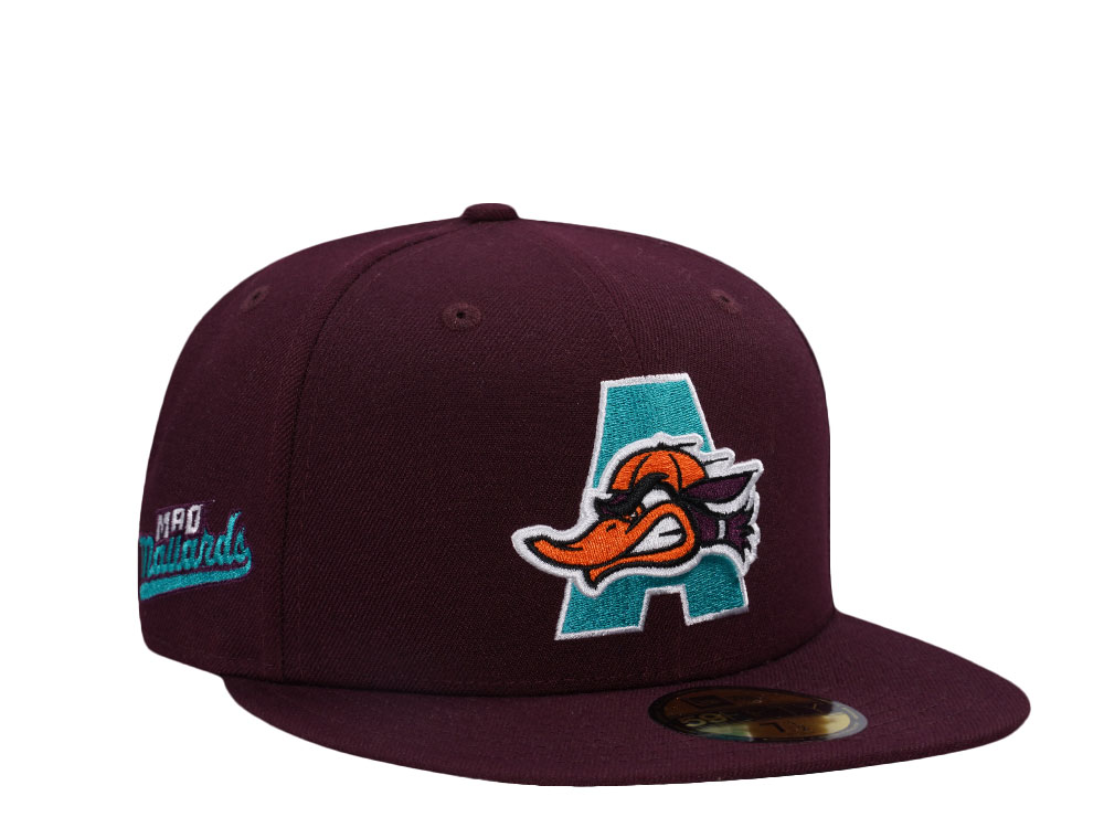 New Era Arkansas Travelers Maroon Color Flip Edition 59Fifty Fitted Hat
