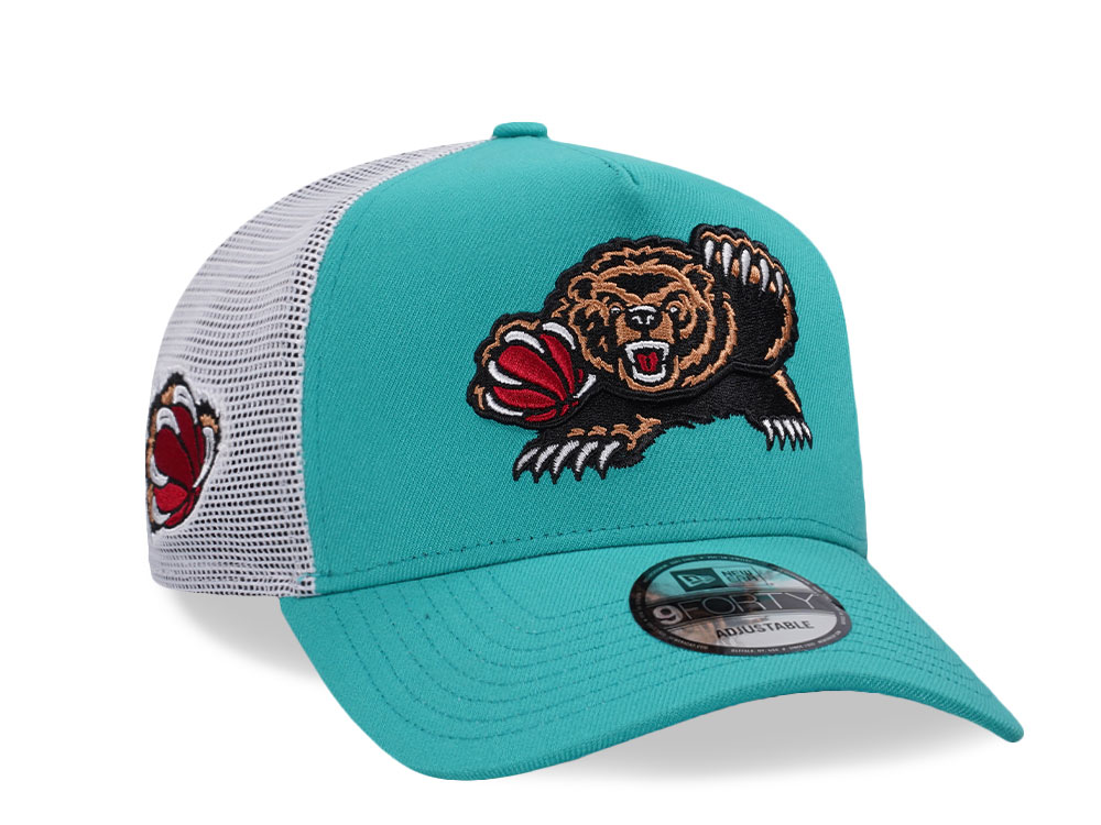 New Era Memphis Grizzlies Classic Teal Edition 9Forty A Frame Trucker Snapback Hat