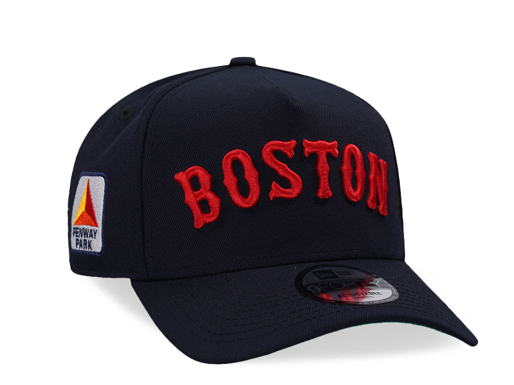 New Era Boston Red Sox Fenway Park Navy Throwback 9Forty A Frame Snapback Hat