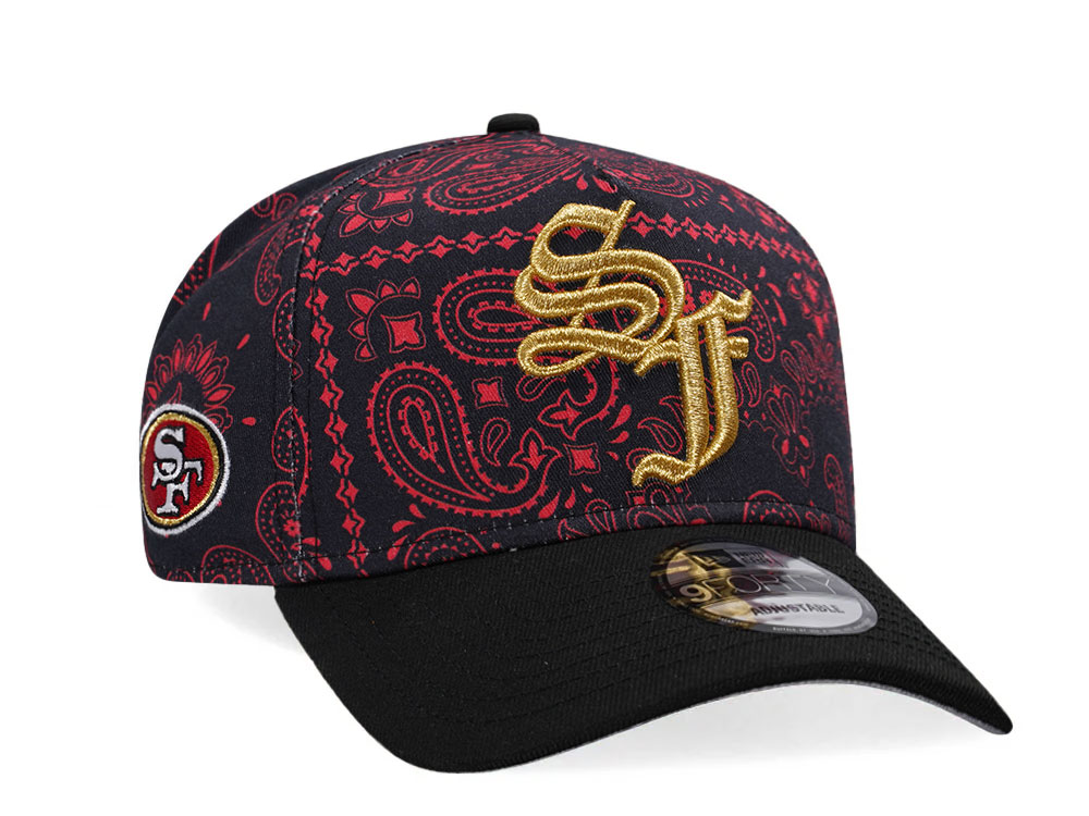 New Era San Francisco 49ers Paisley Two Tone 9Forty A Frame Snapback Hat