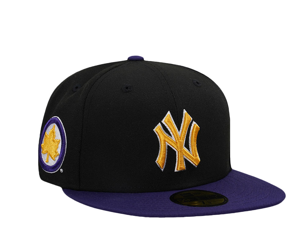 New Era New York Yankees Rucker Park Black Purple Two Tone Edition 59Fifty Fitted Hat
