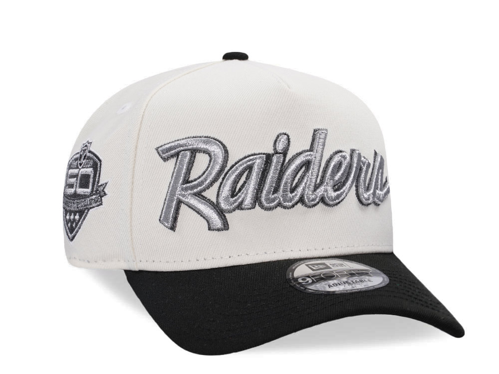 New Era Las Vegas Raiders Chrome Two Tone A Frame 9Forty Snapback Hat