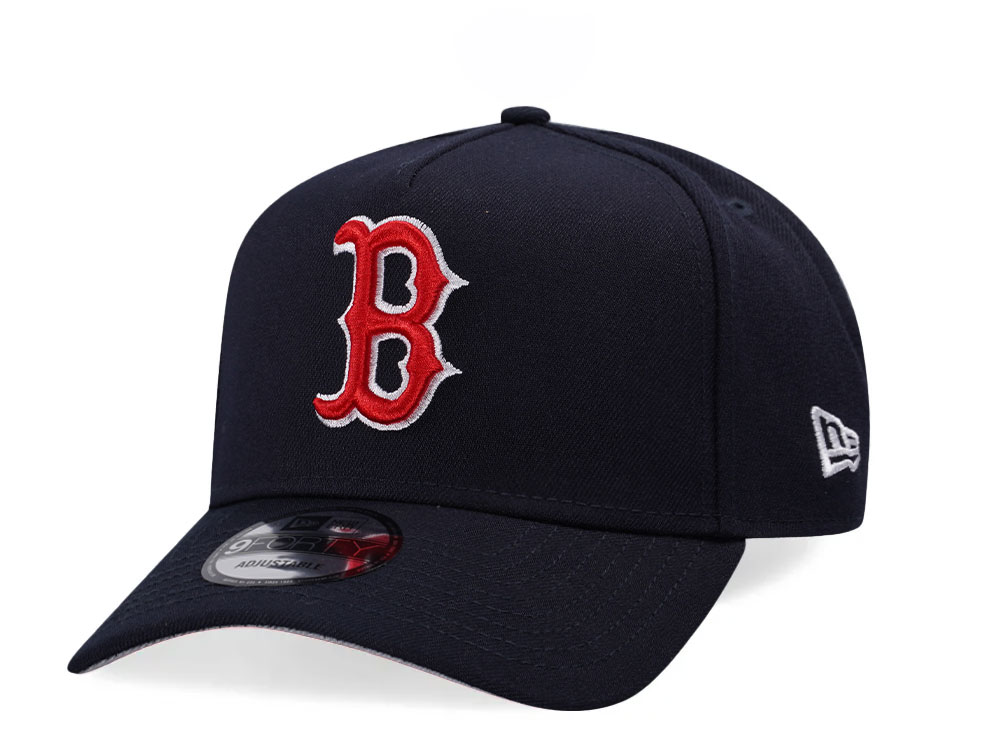 New Era Boston Red Sox Navy Classic 9Forty A Frame Snapback Hat