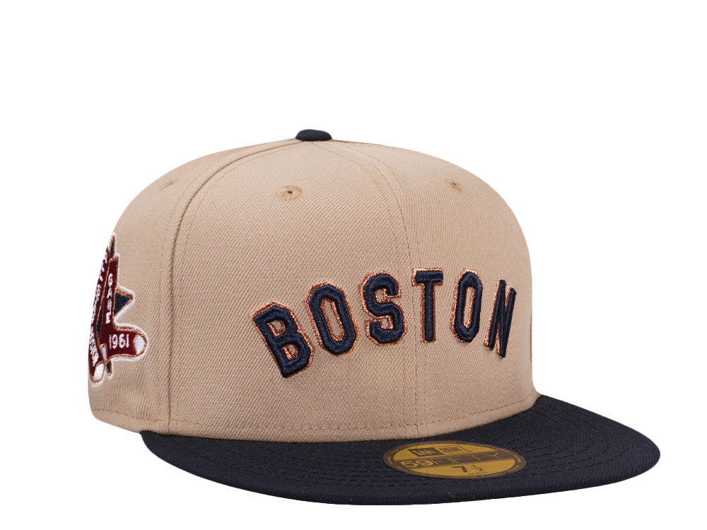 New Era Boston Red Sox All Star Game 1961 Khaki Two Tone Edition 59Fifty Fitted Hat