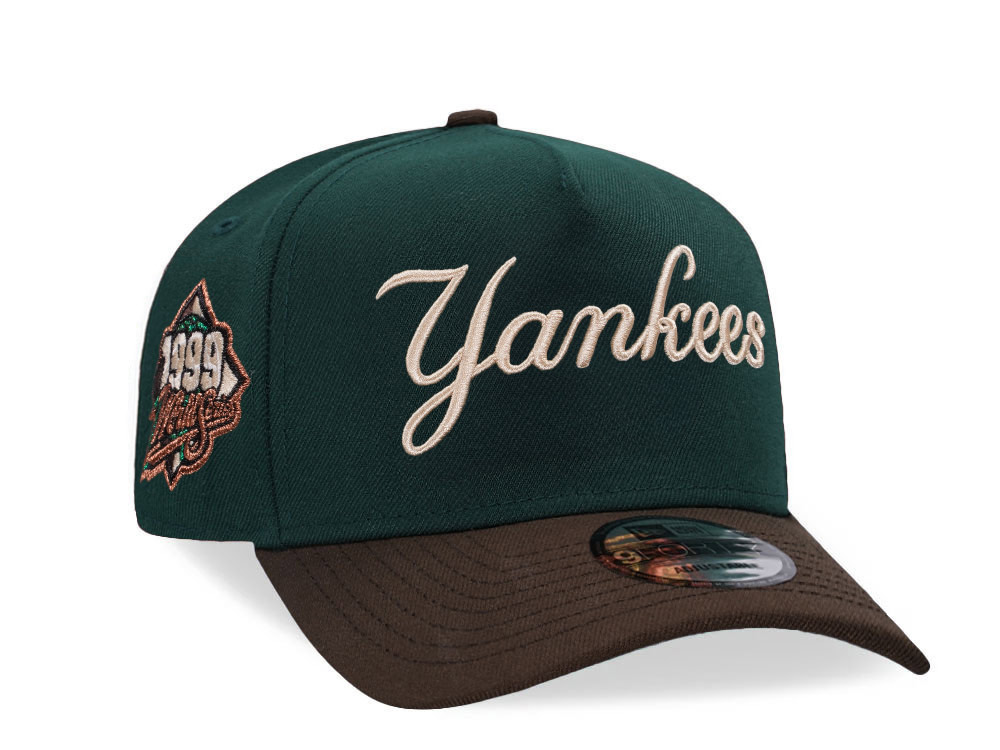 New Era New York Yankees World Series 1999 Dark Green Copper Two Tone 9Forty A Frame Snapback Hat