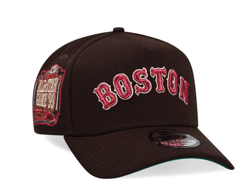 New Era Boston Red Sox Black All Star Game 1999 Burnt Metallic Edition 9Forty A Frame Snapback Hat
