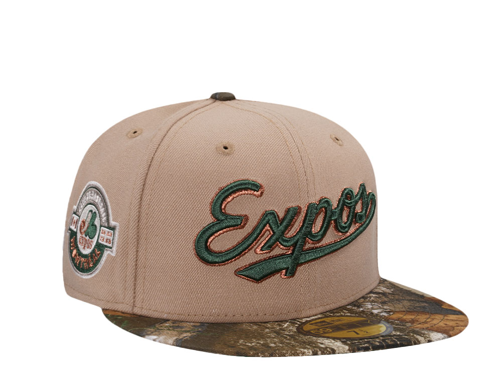 New Era Montreal Expos Camel Realtree Two Tone Edition 59Fifty Fitted Hat
