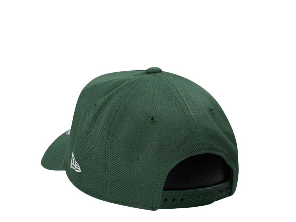 New Era Milwaukee Bucks Green Classic Edition 9Forty A Frame Snapback Hat