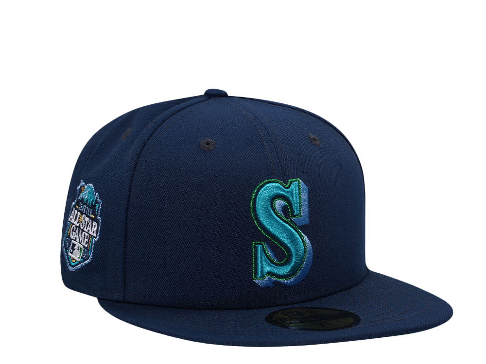 New Era Seattle Mariners All Star Game 2023 Oceanside Metallic Throwback Edition 59Fifty Fitted Hat