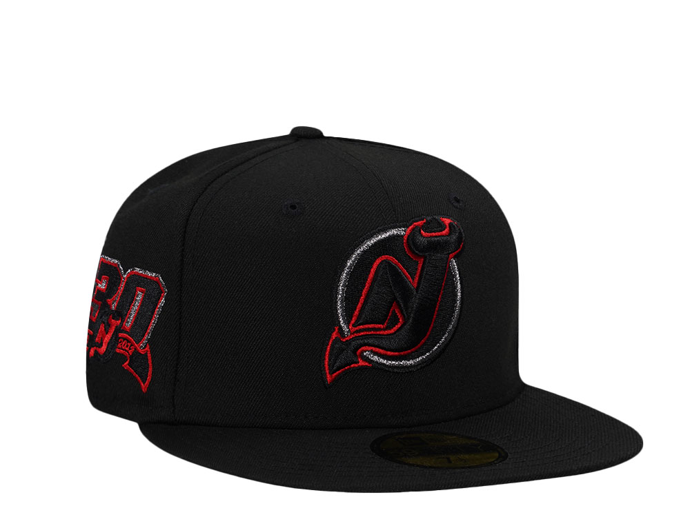 New Era New Jersey Devils 30th Anniversary Black Pewter Prime Edition 59Fifty Fitted Hat