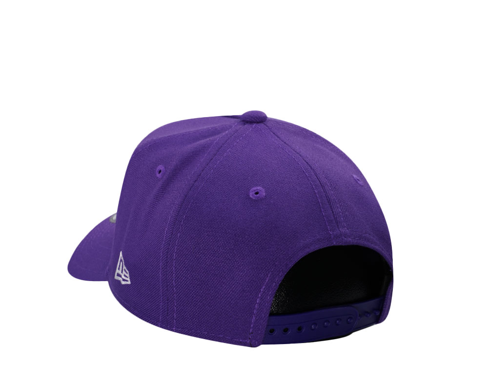 New Era Los Angeles Lakers Purple Classic 9Forty A Frame Snapback Hat