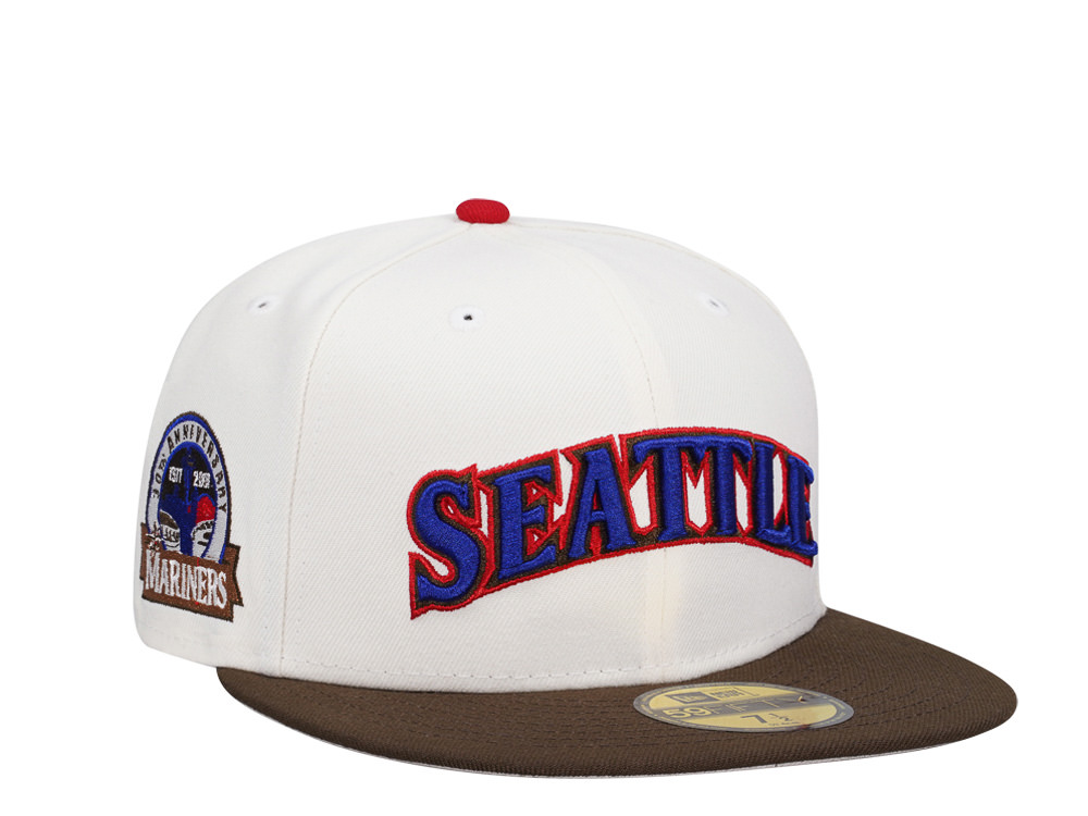 New Era Seattle Mariners 30th Anniversary Sweet Chrome Two Tone Edition 59Fifty Fitted Hat