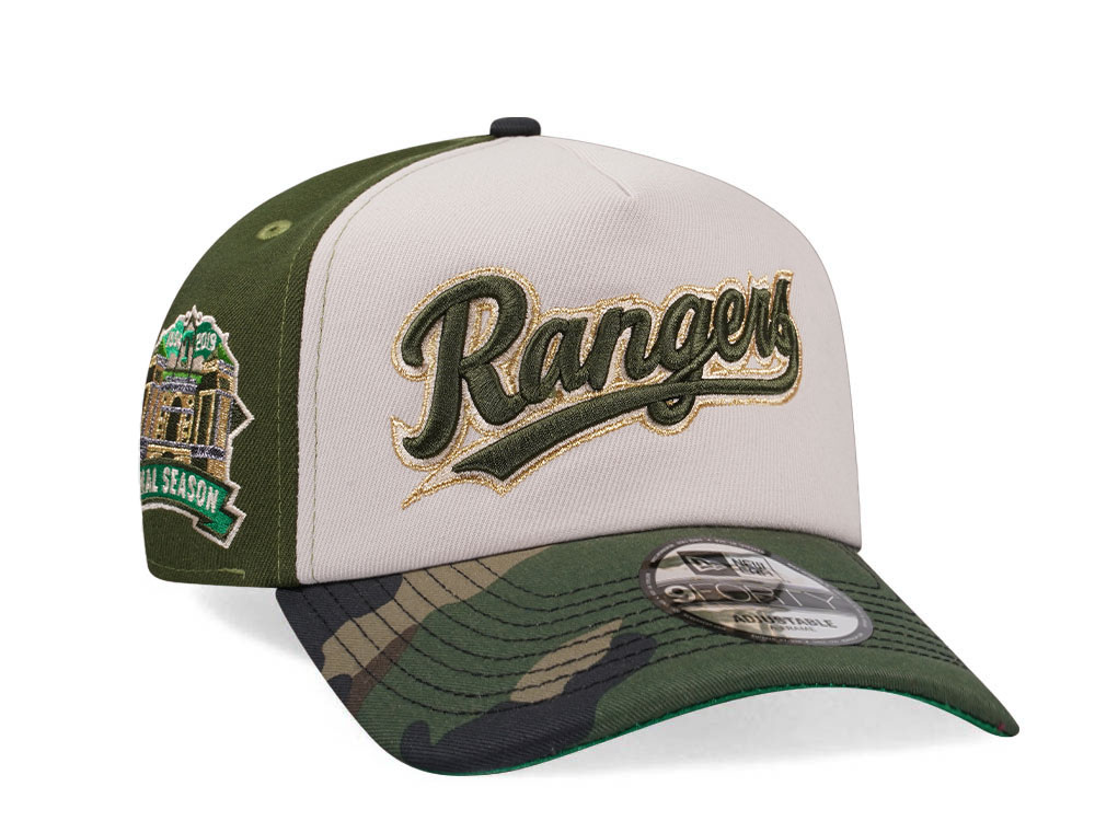New Era Texas Rangers Final Season 2019 Camo Prime Edition 9Forty A Frame Snapback Hat