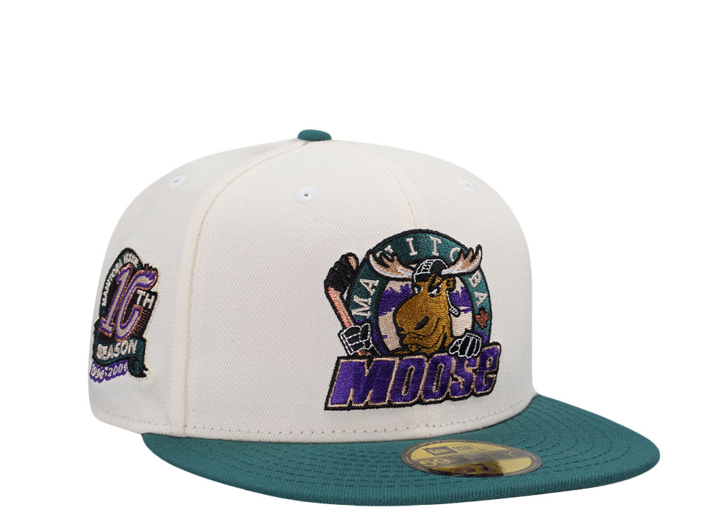 New Era Manitoba Moose 10th Anniversary Chrome Two Tone Edition 59Fifty Fitted Hat