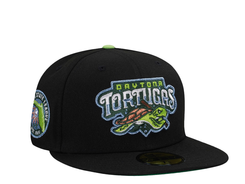 New Era Daytona Tortugas Black Metallic Throwback Edition 59Fifty Fitted Hat