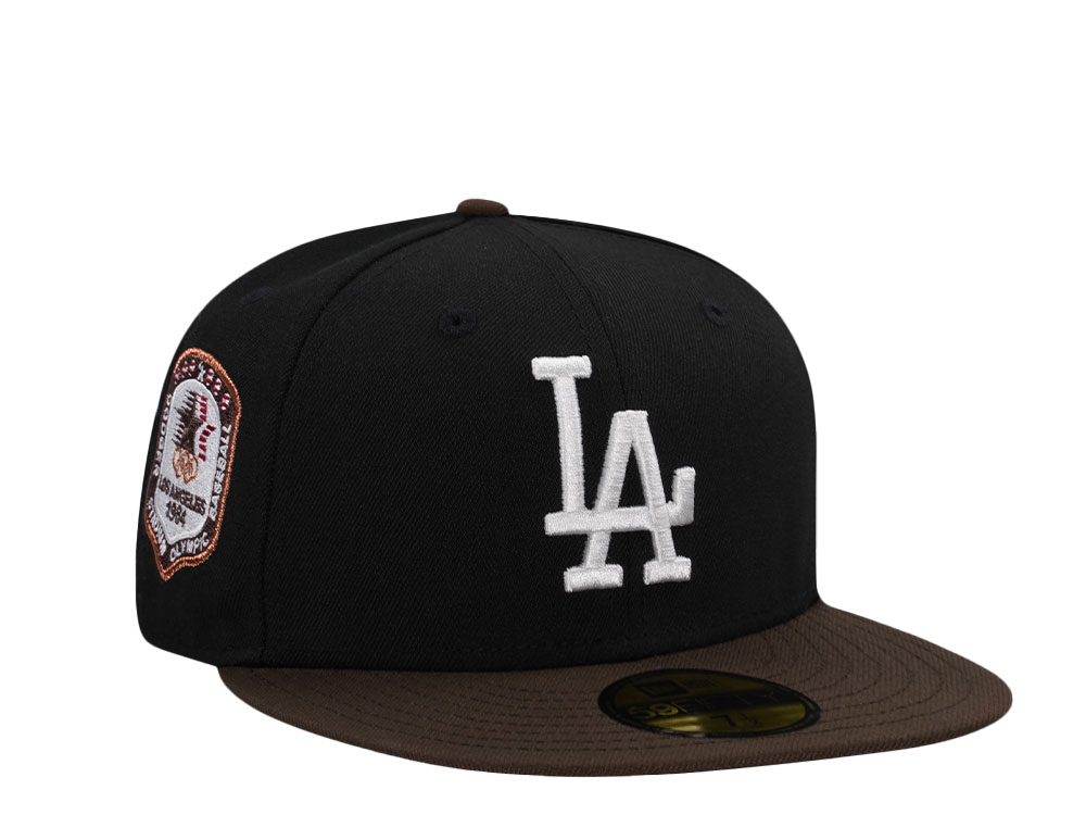 New Era Los Angeles Dodgers Olympic Baseball 1984 Black Walnut Edition 59Fifty Fitted Hat