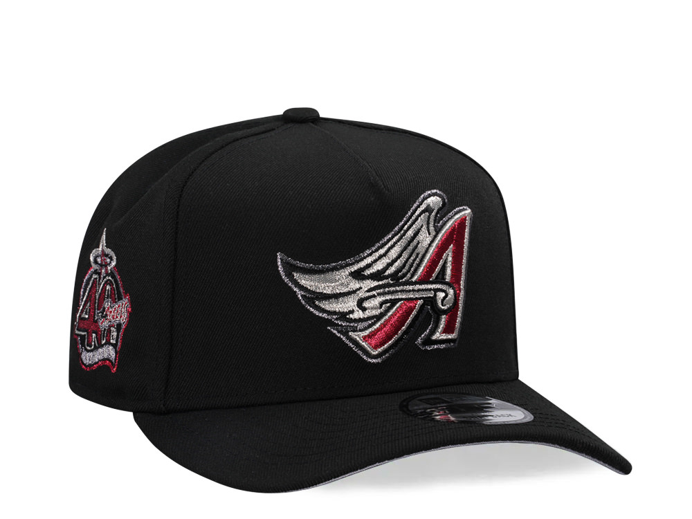 New Era Anaheim Angels Black And Red Edition 9Fifty A Frame Snapback Hat