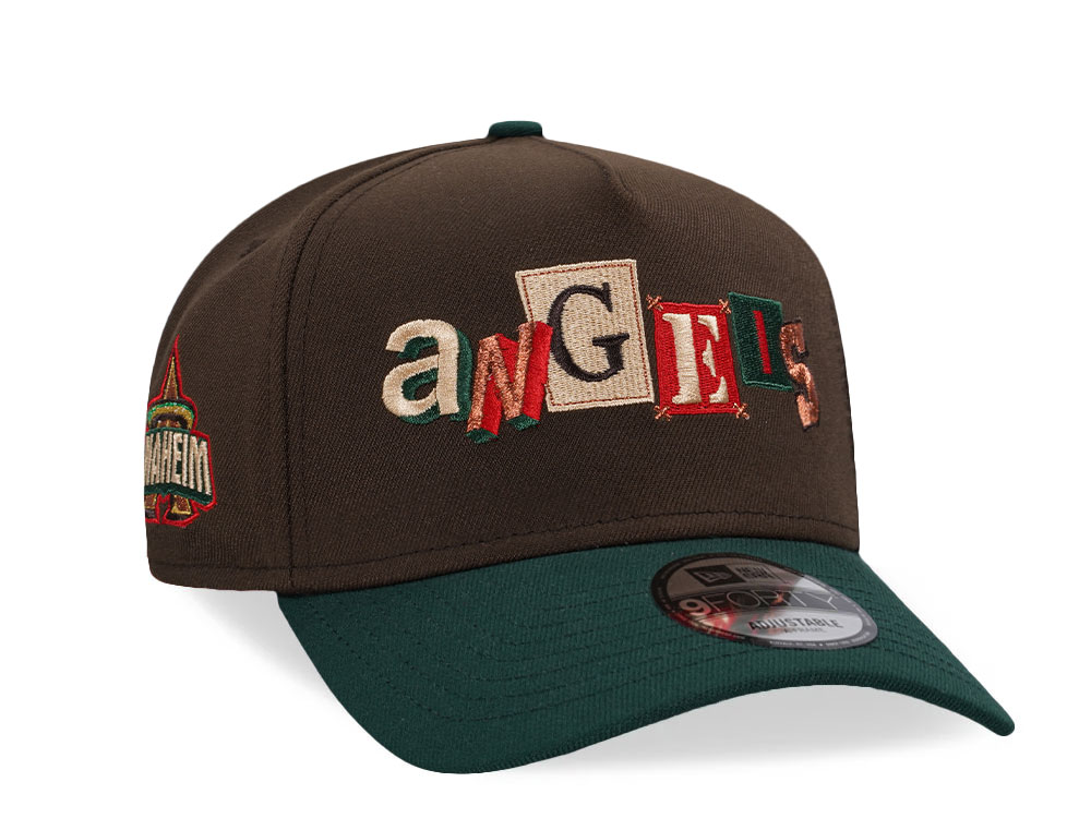 New Era Anaheim Angels Walnut Two Tone 9Forty A Frame Snapback Cap