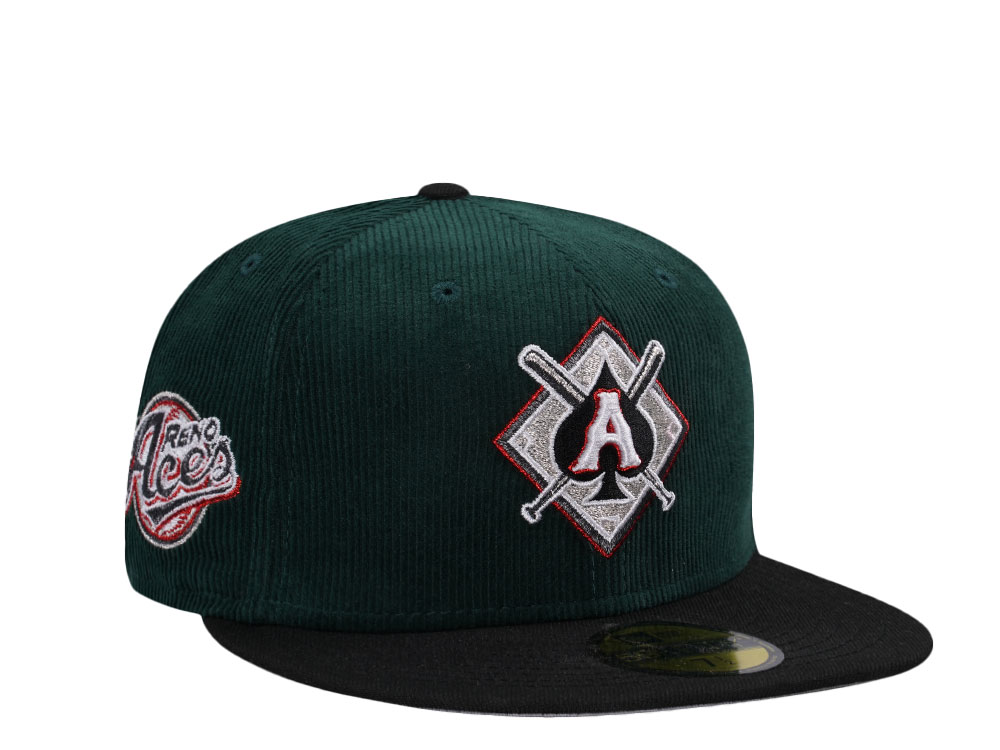 New Era Reno Aces Green Corduroy Two Tone Edition 59Fifty Fitted Hat