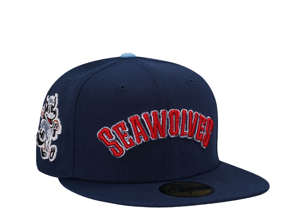 New Era Erie SeaWolves Oceanside Script Edition 59Fifty Fitted Hat