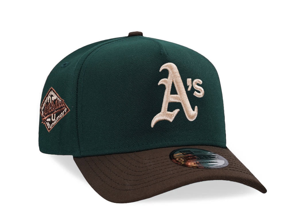 New Era Oakland Athletics 25th Anniversary Dark Green Copper Two Tone 9Forty A Frame Snapback Hat