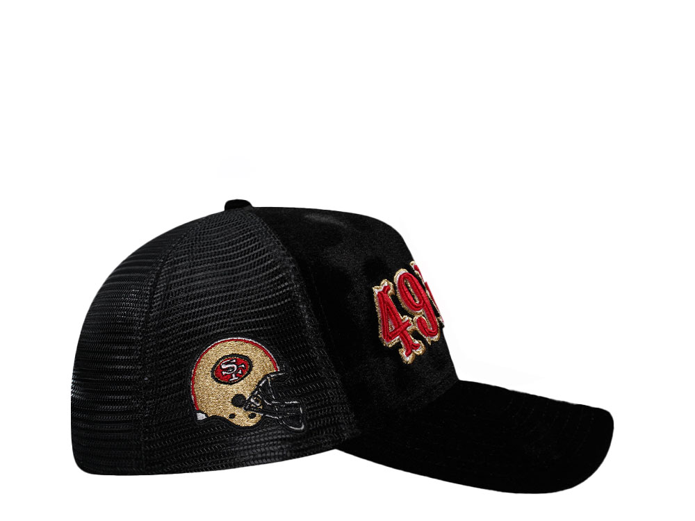 New Era San Francisco 49ers Velvet Trucker 9Forty A Frame Snapback Hat