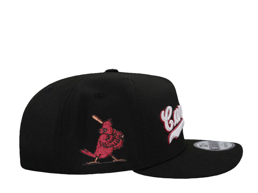 New Era St. Louis Cardinals Black And Red Edition 9Fifty A Frame Snapback Hat
