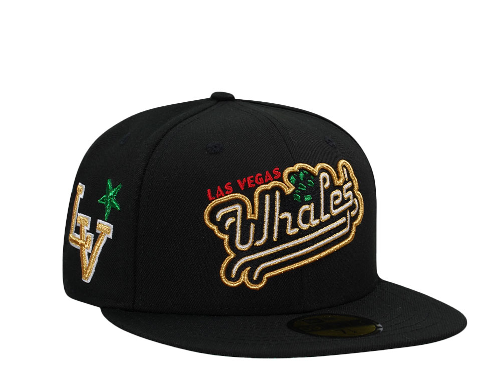 New Era Las Vegas Aviators Whales Black Throwback Edition 59Fifty Fitted Hat