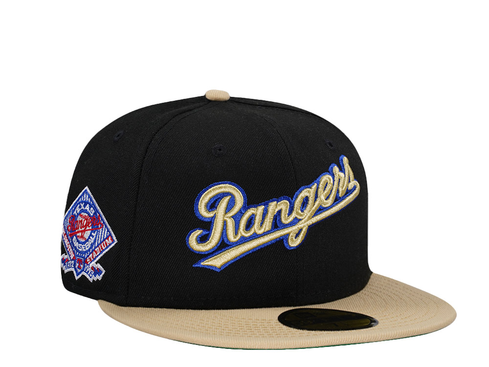 New Era Texas Rangers Arlington Stadium Anti Hero Edition 59Fifty Fitted Hat